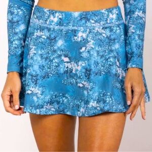 Reel Skipper Blue Geometric Water Skort “Lost In Paradise” Size Small New NWT